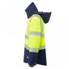 Leo Workwear Dartmoor Class 2 Jacket Hi-Vis Yellow / Navy 